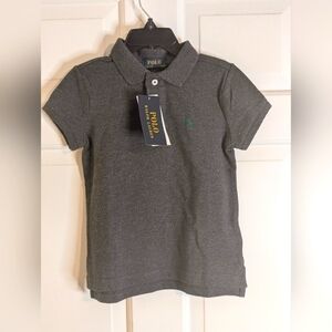 Polo Ralph Lauren Boys Polo Shirt Gray Size 5 NWT MSRP $49.50